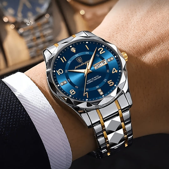 Montre de sport multifonction étanche pour hommes – Titane
