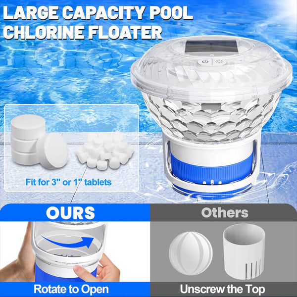 Flotteur de chlore pour piscine solaire