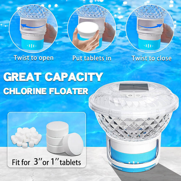 Flotteur de chlore pour piscine solaire