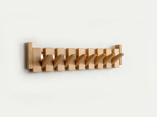 Elegante appendiabiti in legno con design a pianoforte