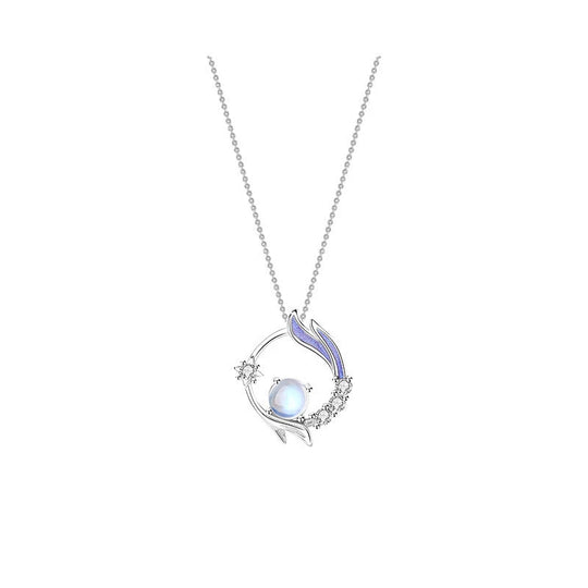 Collana in argento con pietra di luna