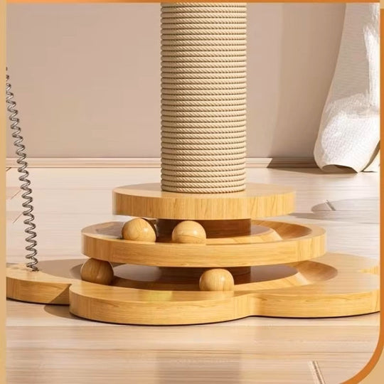 Scratch & Play Legno – Tiragraffi Elegante in Legno Naturale