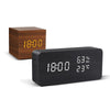 Houten minimalistische LED wekker