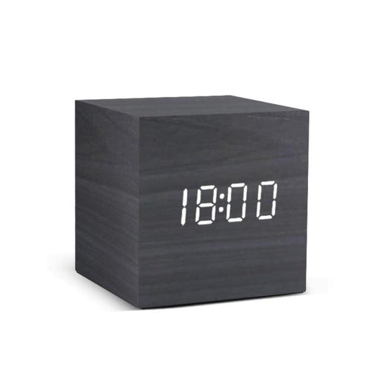 Sveglia LED minimalista in legno