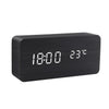 Houten minimalistische LED wekker