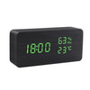 Houten minimalistische LED wekker