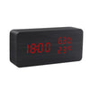 Houten minimalistische LED wekker