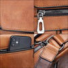 Kleine Leren Crossbody Schoudertas voor Mannen