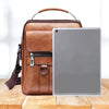 Kleine Leren Crossbody Schoudertas voor Mannen