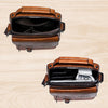 Kleine Leren Crossbody Schoudertas voor Mannen