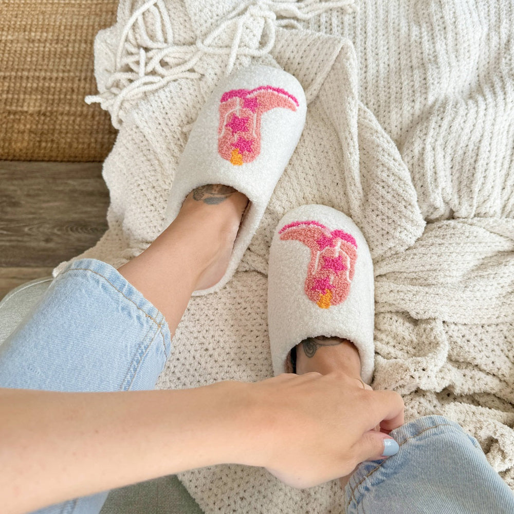 Western Laars Pantoffels | Nieuwigheid Cowboy Thema Huisschoenen
