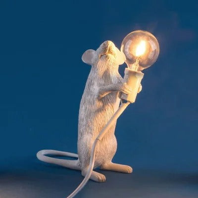 Muis Bureaulamp | Goudkleurige Hars Tafel Accentverlichting