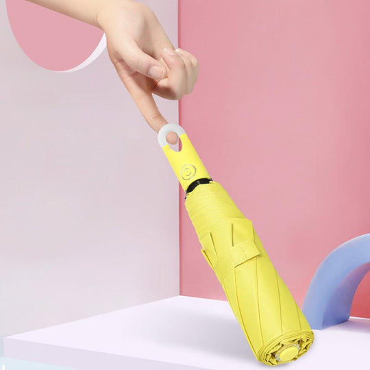 Double self-opening and retractable umbrella with case