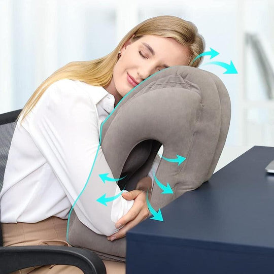Inflatable Comfort Pillow - Ideal for Traveling, Camping & Relaxing