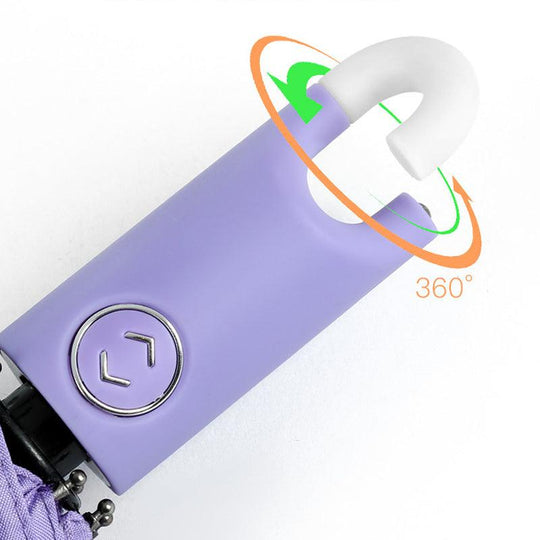 Double self-opening and retractable umbrella with case