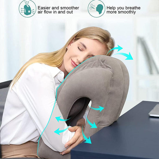Inflatable Comfort Pillow - Ideal for Traveling, Camping & Relaxing
