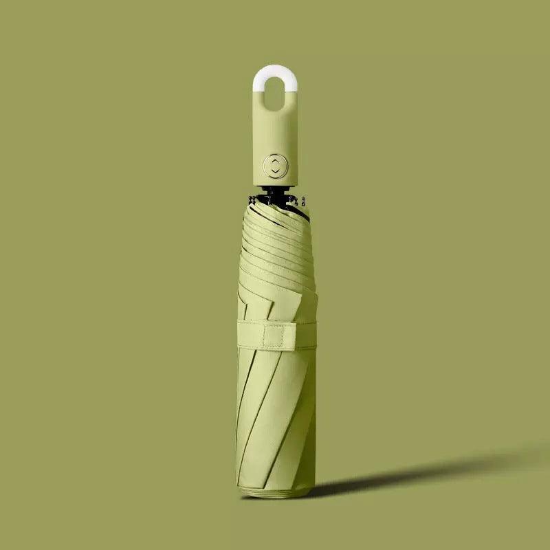Double self-opening and retractable umbrella with case